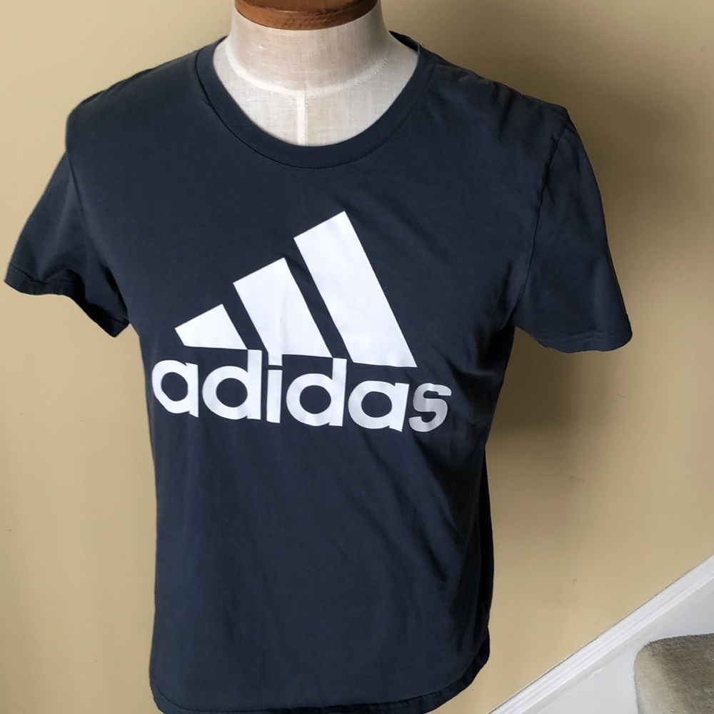 mens Adidias blue tshirt
